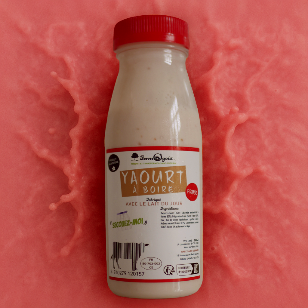 Yaourt à boire fraise 250 ml
